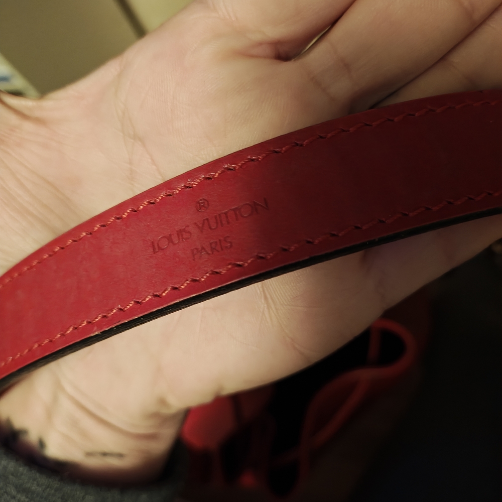 Louis Vuitton Red Epi Noe Bucket Bag - Picture 13 of 16